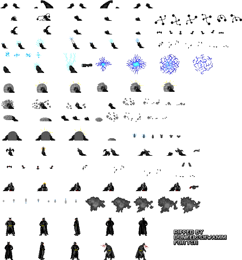 Click For Full Sized Image Batman And Weapons - Silhouette (803x871), Png Download