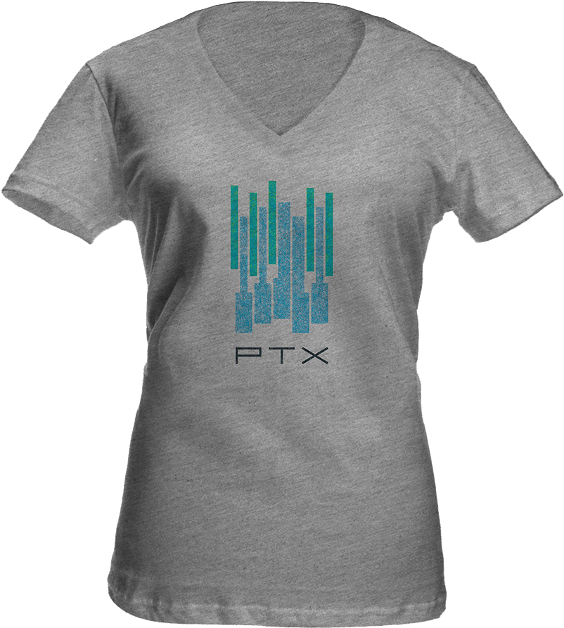 Piano Keys Junior V-neck - Active Shirt (1000x1000), Png Download