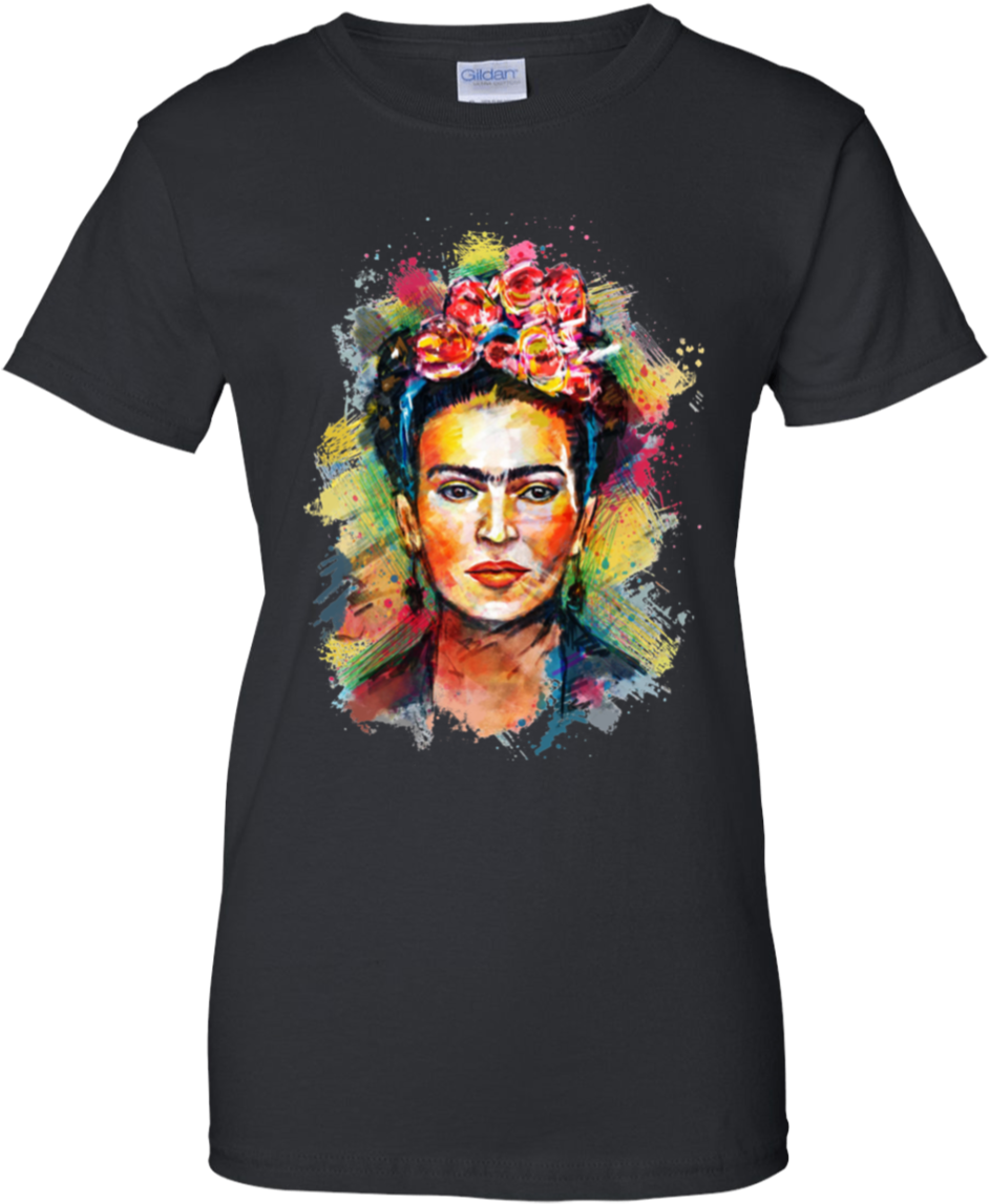 Frida Kahlo Dark Edition Shirt Ladies' T-shirt (1155x1155), Png Download
