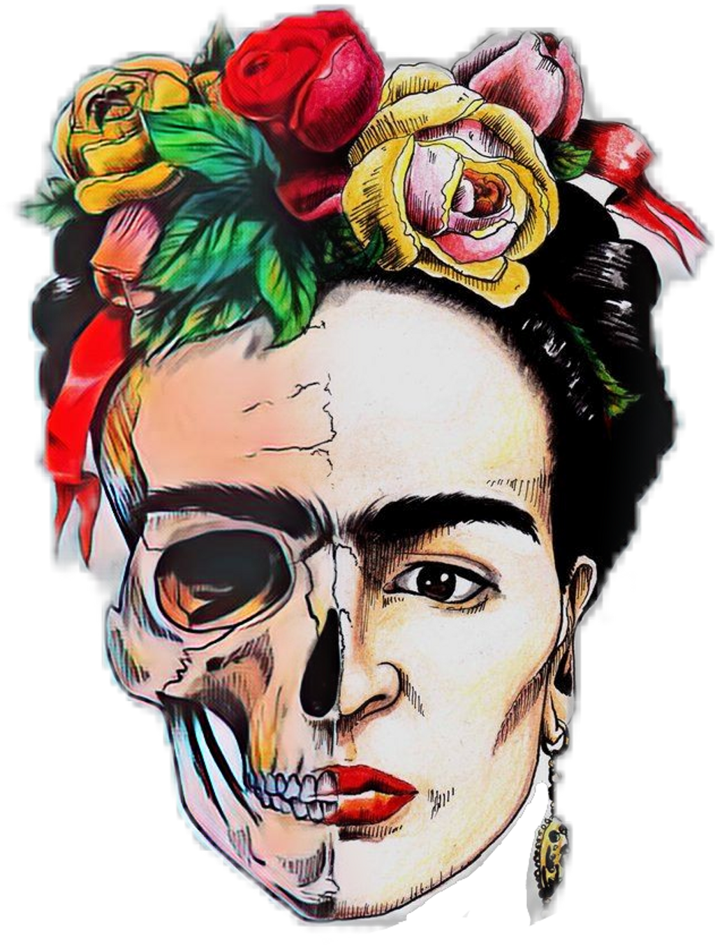Fridakahlo Sticker - Frida Kahlo (1024x1355), Png Download