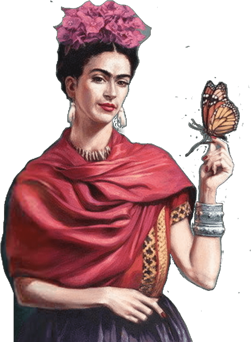Frida Kahlo - Illustration (1075x1209), Png Download