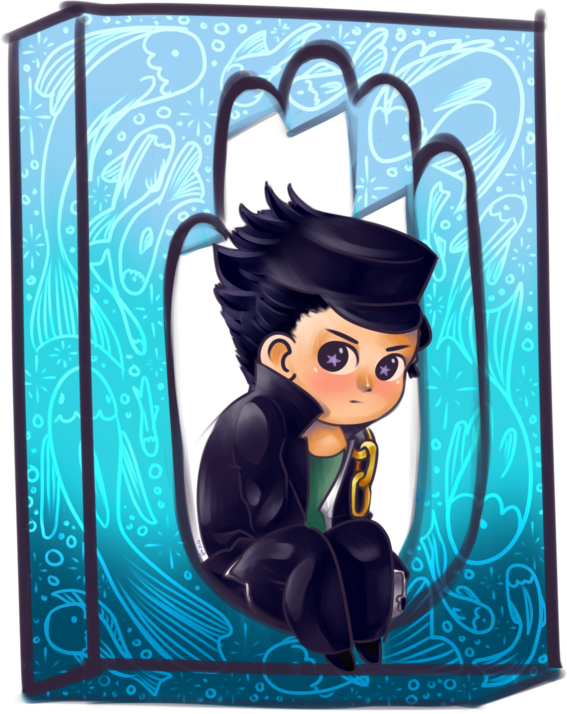 Jojovember16 Jotaro Kujo Jjba Jojo's Bizarre Adventure - Cartoon (1280x1551), Png Download