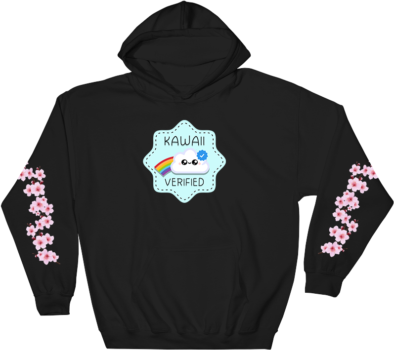 Kawaii Verified - Hoodie - Vegans Ate My Nose (826x786), Png Download
