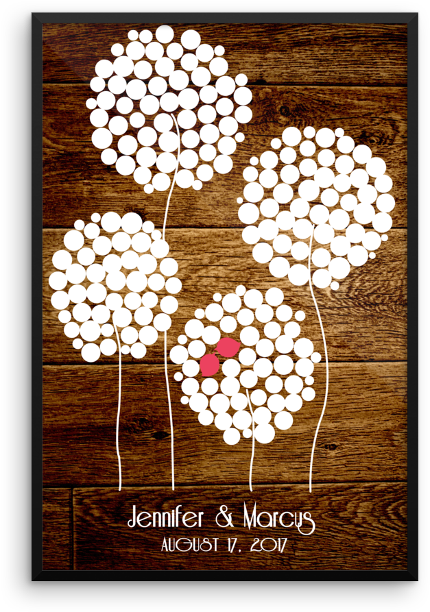 Wedding Guest Book Alternative Poster, Print, Framed - Craft (1000x1000), Png Download