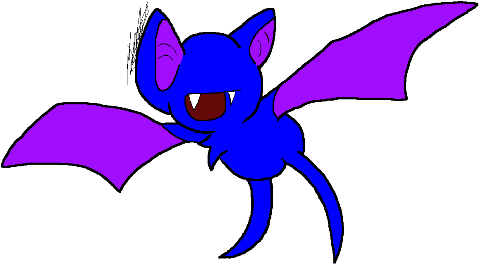 Zubat - Cartoon (1022x583), Png Download