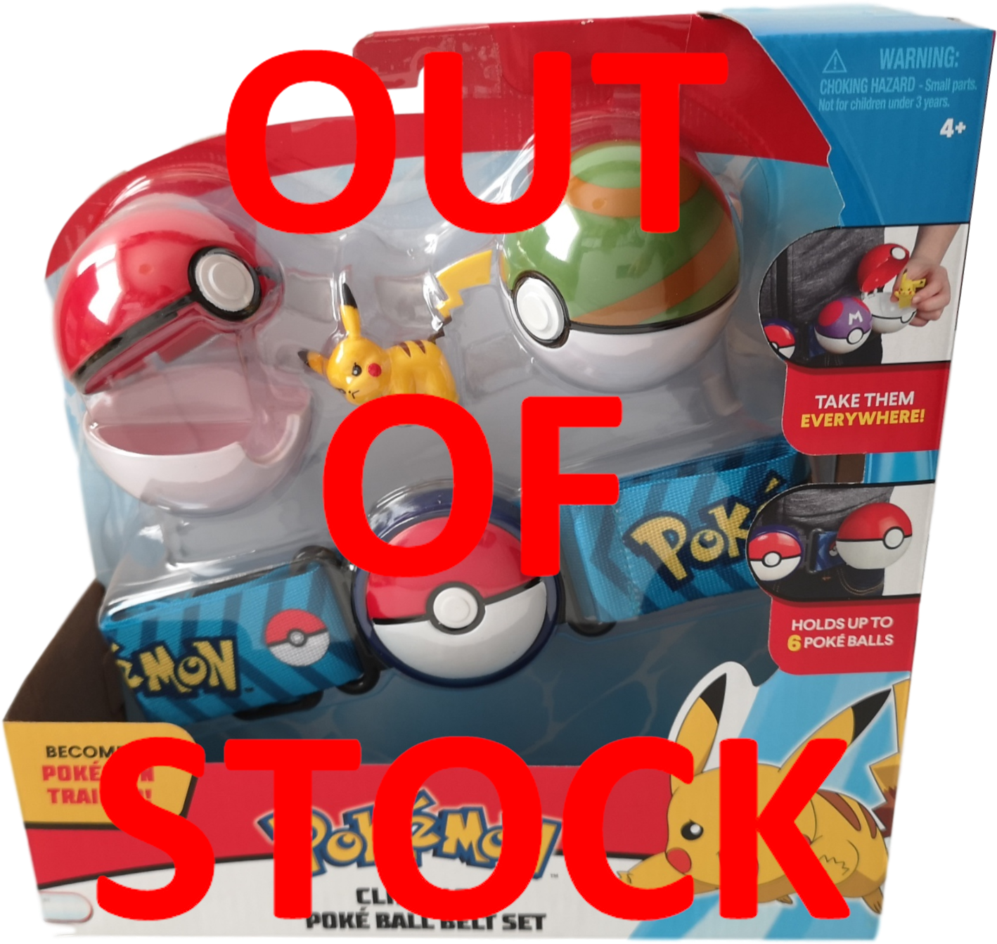 Pokemon Clip 'n' Go Poke Ball Belt Set With Pikachu - Pokémon Art Academy (1654x1455), Png Download