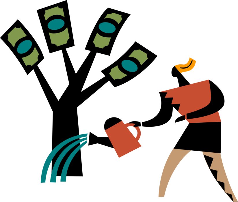 Nurture Business Money Tree For Profit (824x700), Png Download