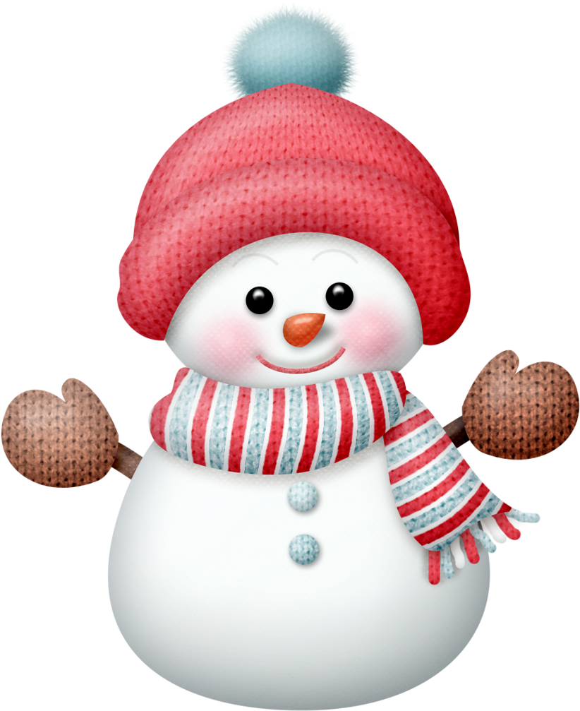 B *✿ Sk Chilly Combo Snowman Clipart, Christmas Clipart, - Muñecos De Nieve Animados (858x1024), Png Download