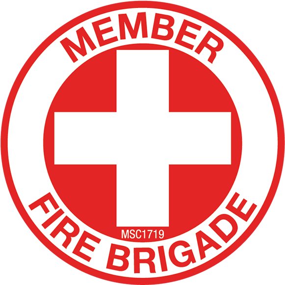 Member Fire Brigade Hard Hat Emblem - Circle (600x600), Png Download