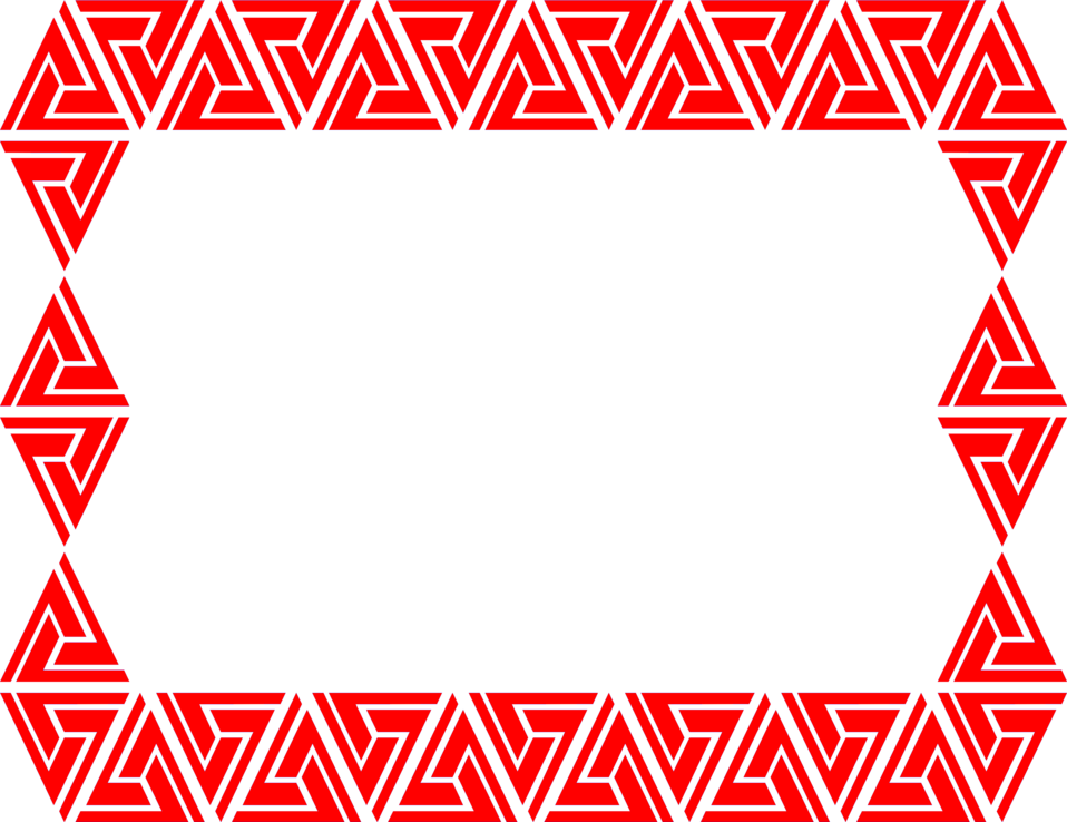 Christmas Clipart Borders Source - Free Powerpoint Border Red (958x738), Png Download
