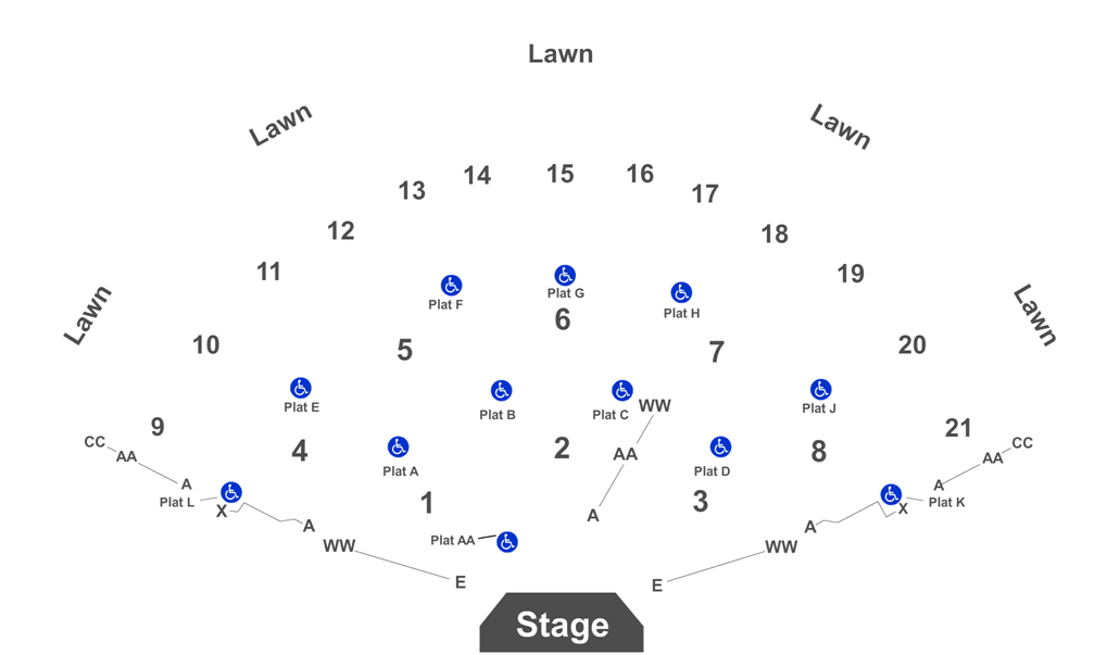 American Family Insurance Amphitheater Seating (1050x630), Png Download