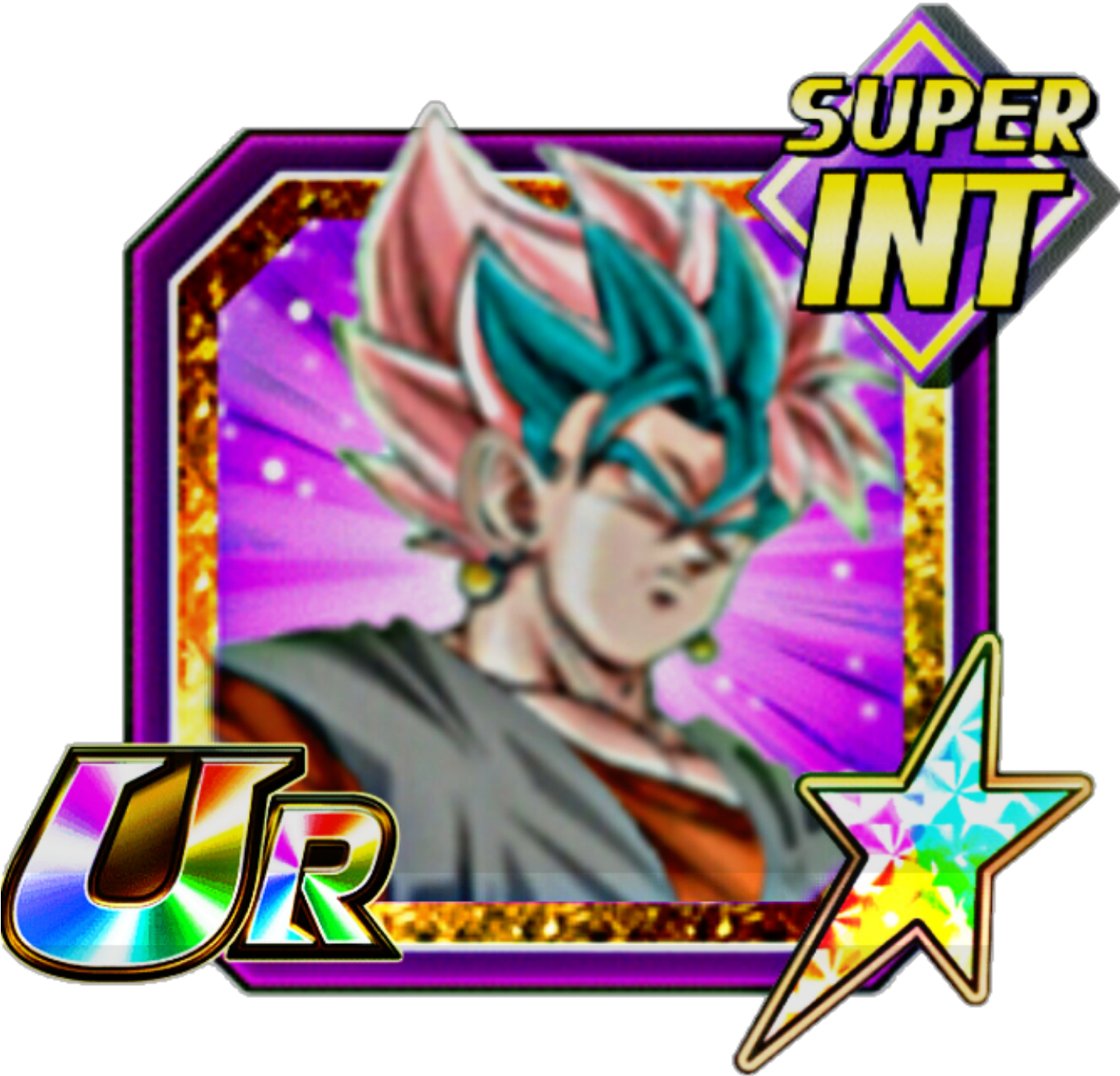 Super Saiyan God Ss Vegito (goku Black) (1389x1345), Png Download