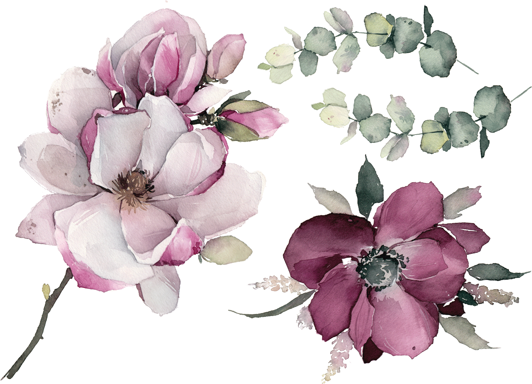 Gentle Peonies - Tattoo (2000x2000), Png Download