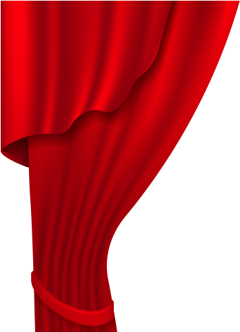 Red Clipart Curtains - Curtain (640x480), Png Download