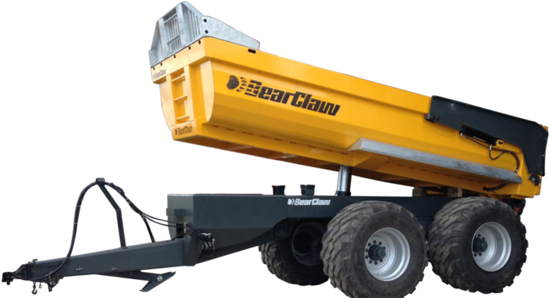 Bearclaw 24 Ton Dump Trailer - Crane (800x519), Png Download