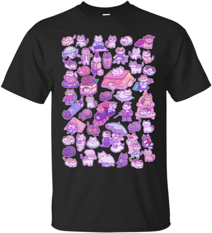 Neko Atsume Neko Atsume T Shirt & Hoodie - Shirt (800x800), Png Download