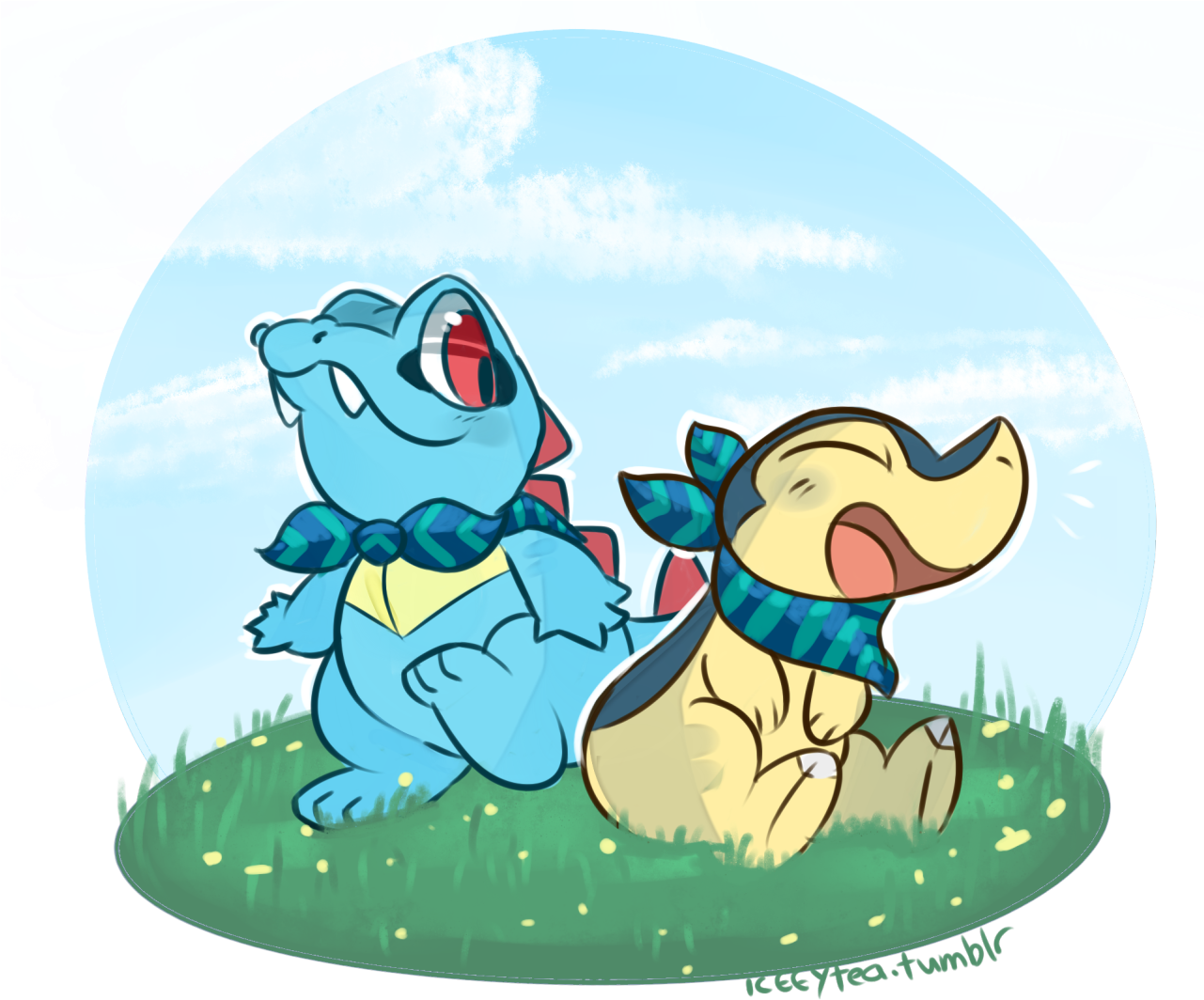 Cyndaquil Is My Partner And Her Name Is Jet~ [ - Cartoon (1280x1102), Png Download