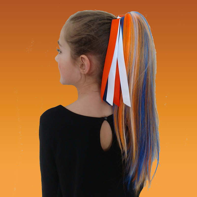 Spirit Ponytail- Blue, Orange, White - Girl (800x800), Png Download
