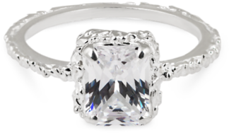 Silver Queen Sparkle Ring (600x600), Png Download