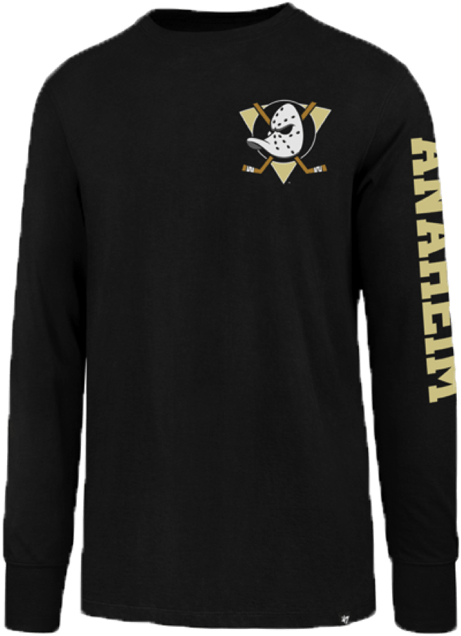 Anaheim Ducks ' - Long-sleeved T-shirt (1000x1000), Png Download