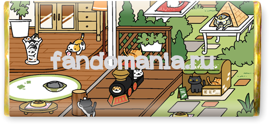 Шоколадная Плитка "neko Atsume" - Cartoon (700x500), Png Download