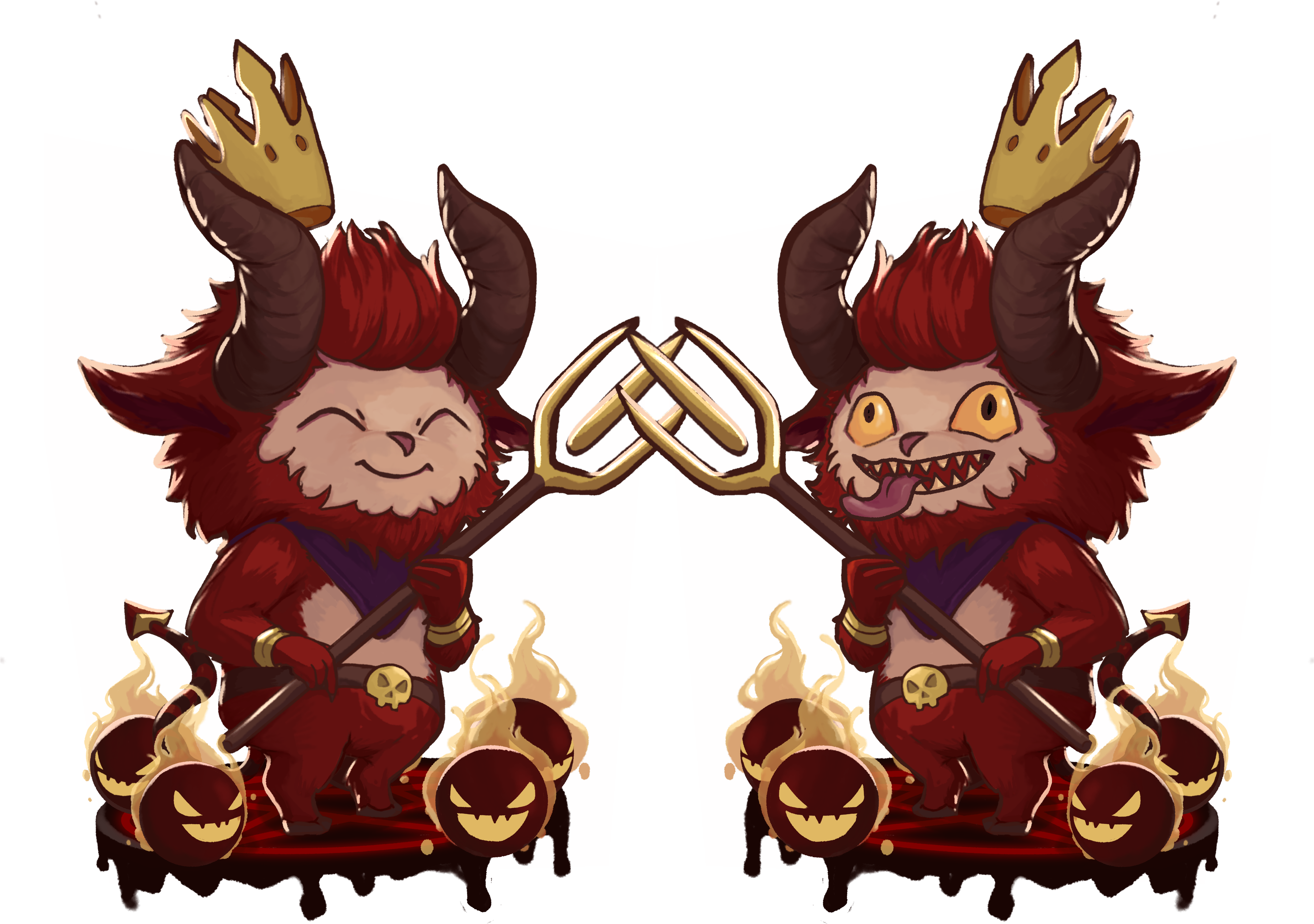 I Drew The Little Devil Teemo Skin - Cartoon (5000x3585), Png Download