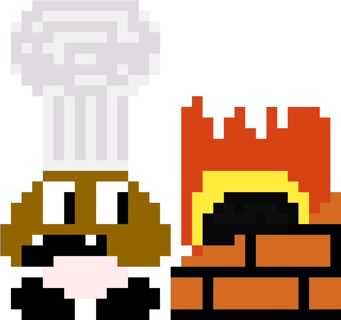 Cooking With Goomba - Pixel Goomba Transparent (1184x1184), Png Download