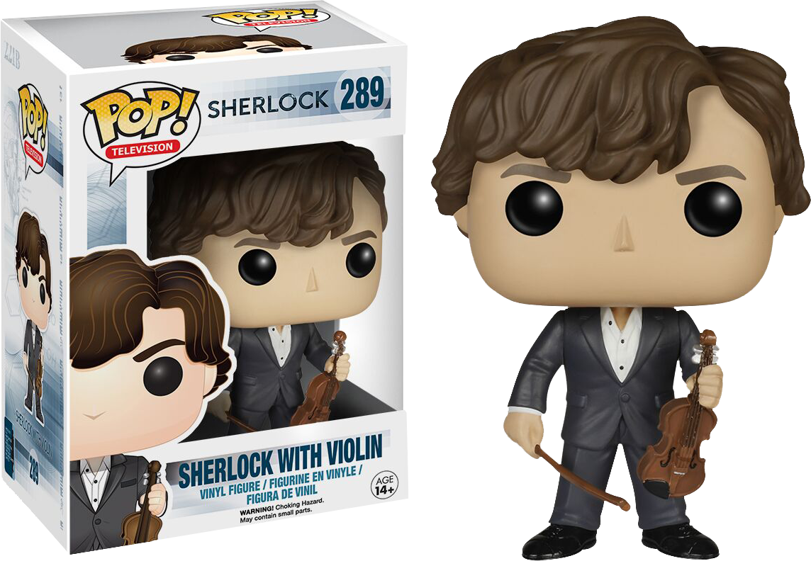 Sherlock Sherlock Holmes With Violin Pop Vinyl Figure - Funko Pop Sherlock Violin (1144x792), Png Download