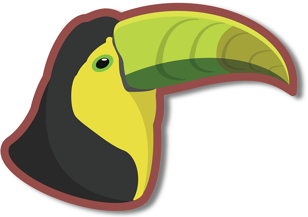 Toucan With Sheet Clipart , Png Download - Toucan (981x690), Png Download
