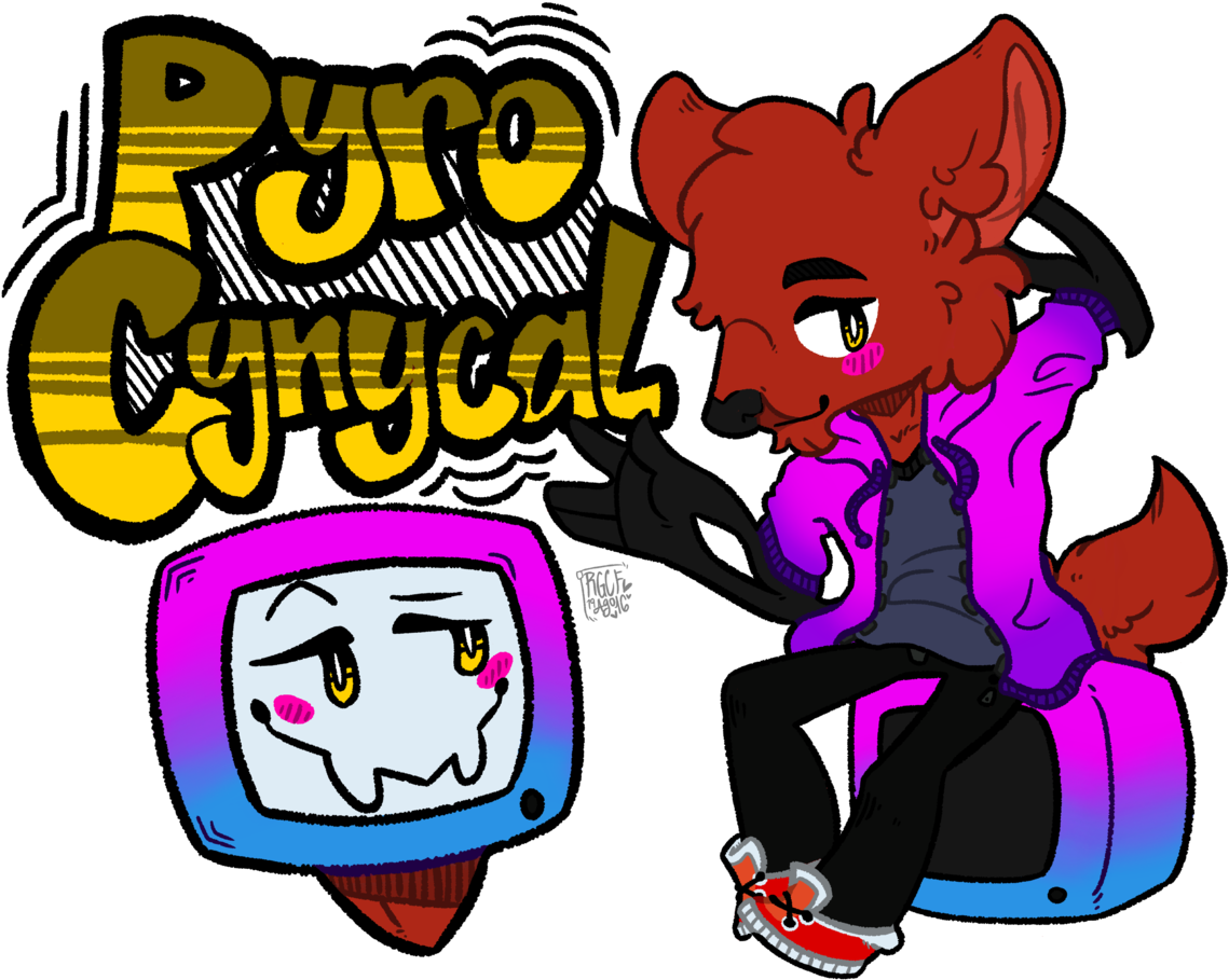 Pyrocynical - Cartoon (1195x960), Png Download
