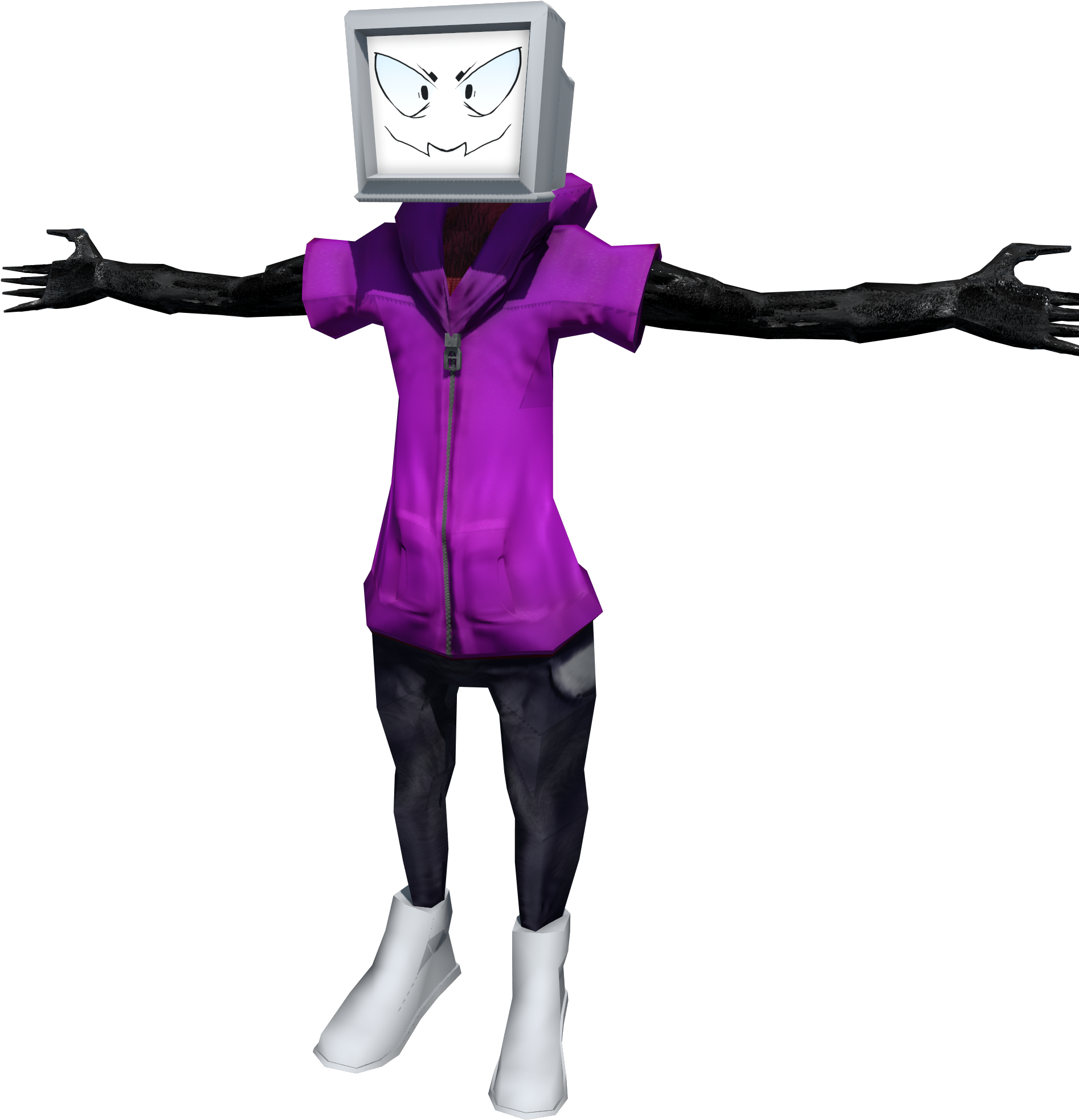 Work In Progress Lowpoly/game Ready Pyro Avatar - Quartz Clock (2048x2048), Png Download