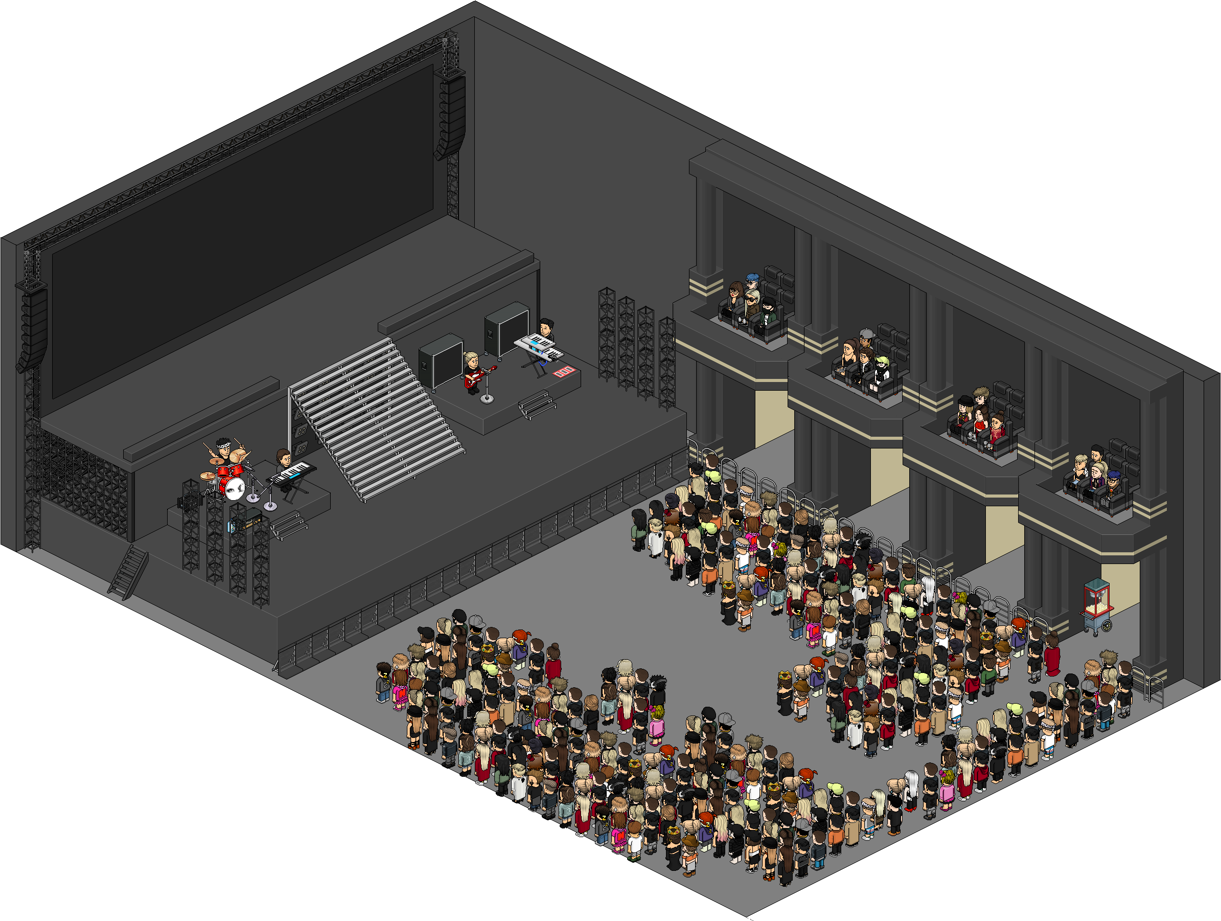 Hello Bitches Tour Stage Mpu - Mpu Beeimg (3380x1972), Png Download