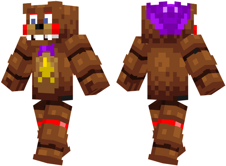 Rockstar Freddy - Minecraft Skins (804x576), Png Download