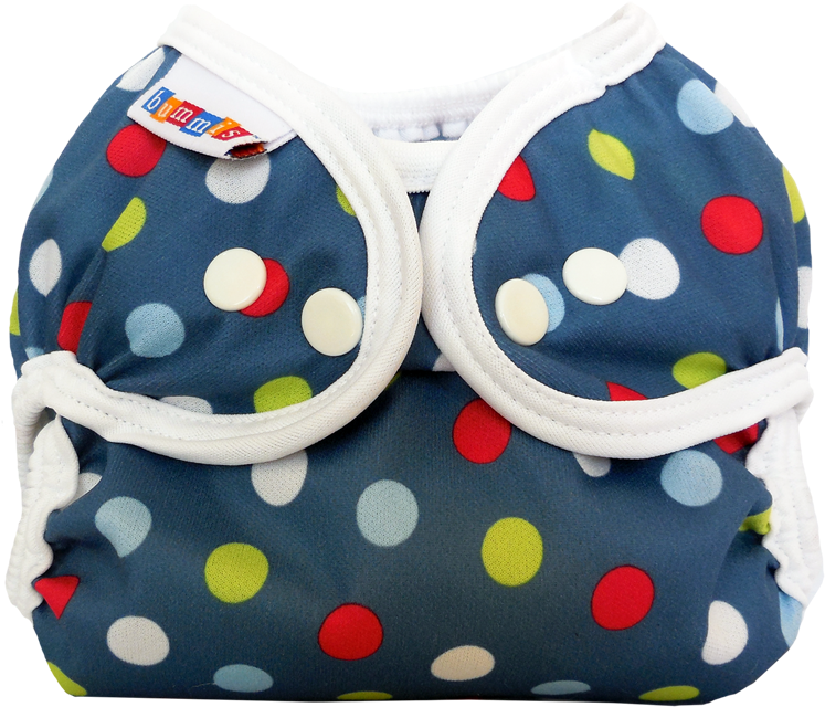 Bummis Simply Lite Wrap Denim Dot - Diaper (800x800), Png Download