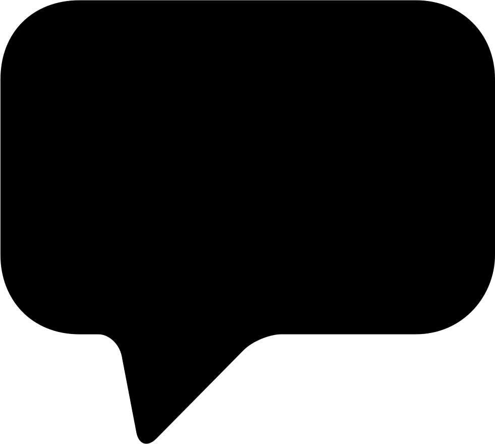 Rounded Conversation Bubble Comments - Speech Bubble Png (981x880), Png Download