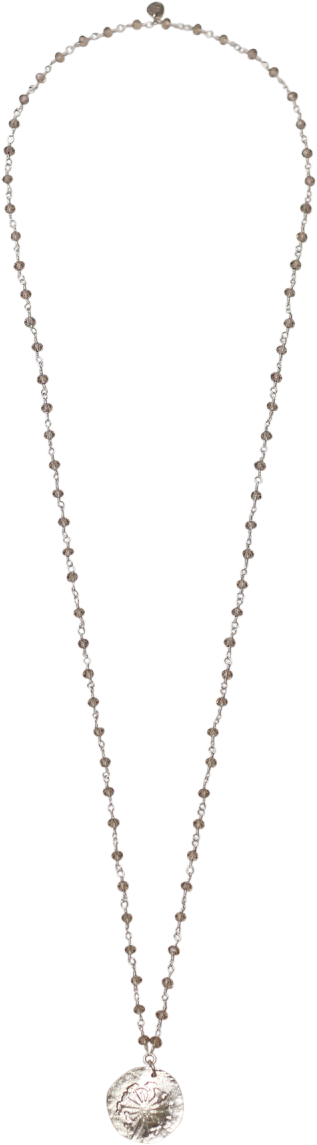 Rosary Grey Necklace - Locket (1200x1200), Png Download