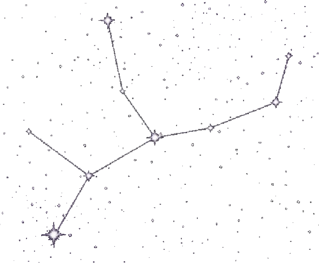 Constellations Sticker - Line Art (1024x850), Png Download