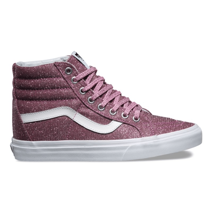 Advertisement - Women's Vans Lurex Glitter Sk8-hi Reissue (1280x716), Png Download