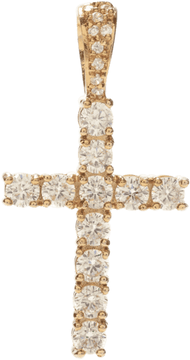 Pendant 0023 Gld Diamond Cross Grande D1a5d97e 223c - Croix Or Zirconium (723x723), Png Download