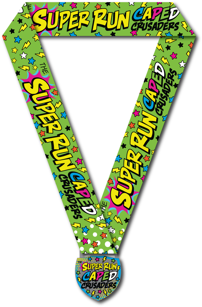 Caped Crusaders Super Finishers Medal - Medal (674x1011), Png Download