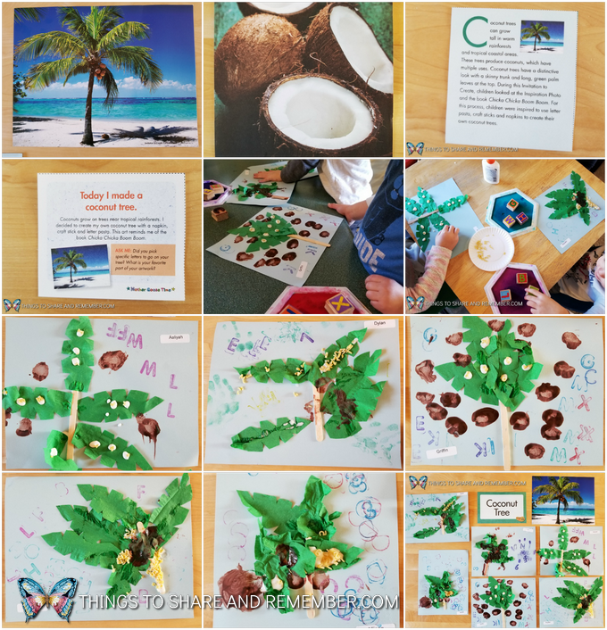Chicka Chicka Boom Boom Tree Art - Palm Tree At The Beach (lbh 70x50x0,4 Cm) (680x706), Png Download