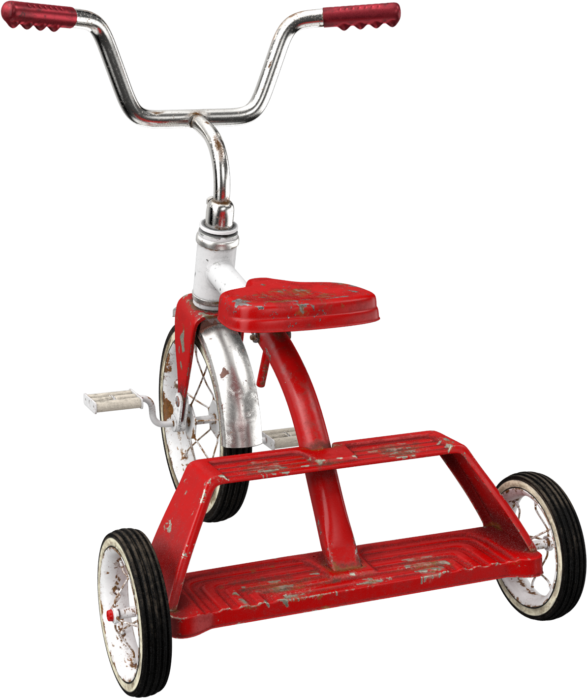 Dirty Vintage Tricycle Png Image - Portable Network Graphics (2048x2048), Png Download