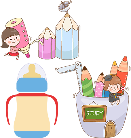 Clipart Black And White Library Cartoon Cute Little - ดินสอ Png น่า รัก ๆ (500x500), Png Download