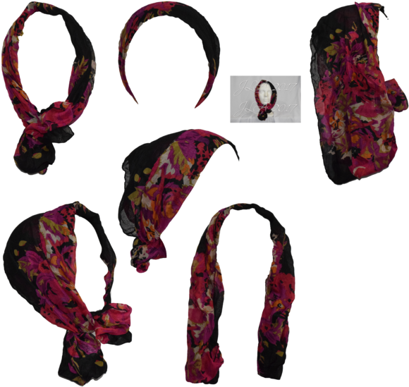 Head Scarf Png - Scarf For Head Png (600x559), Png Download