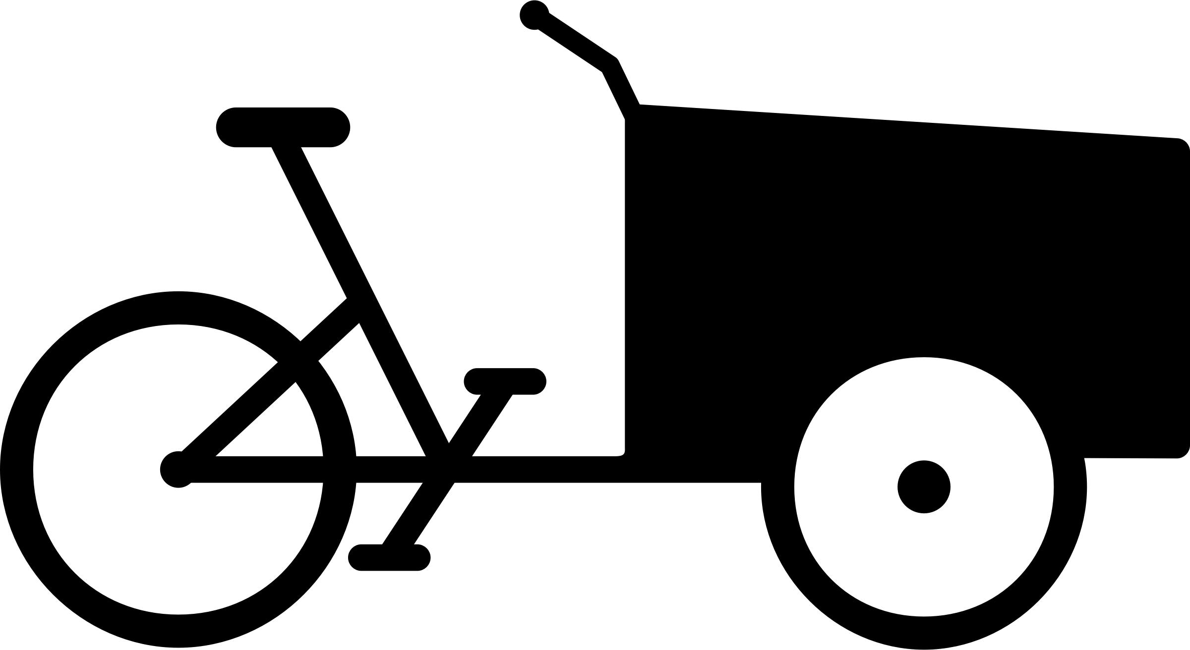 This Free Icons Png Design Of Cargo Bike (2400x1312), Png Download