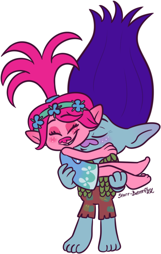 Vector Free Stock Drawing Clip Art Troll Transprent - Branch X Poppy Fanfiction (536x822), Png Download