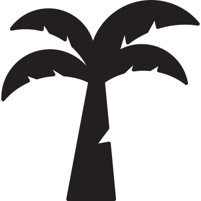 Coconut Tree Vector - Coconut Tree Icon (400x400), Png Download