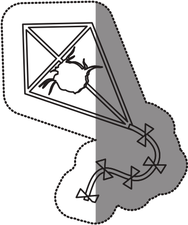 Graphic Transparent Stock Kite Icons By Canva - Dingo Market Cuts Chicken Jerky, 16 Oz (550x550), Png Download