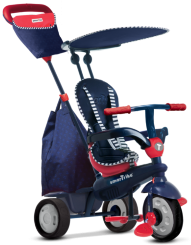 Push Tricycle-manual - Smartrike Shine 4 In 1 Baby Tricycle Navy (500x500), Png Download