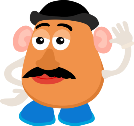 Clip Royalty Free Library Potato Head Clipart - Dibujo De Cara De Papa (467x440), Png Download